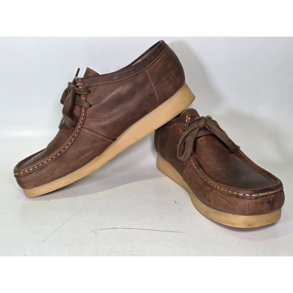 Clarks Originals Men's Boots Size 10 M UK 9 Brown Nubuck Casual Crepe Sole Shoes